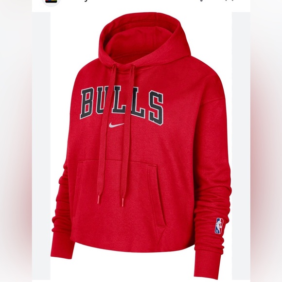 Nike Tops - Women’s Nike Chicago Bulls Red Pullover Hoodie